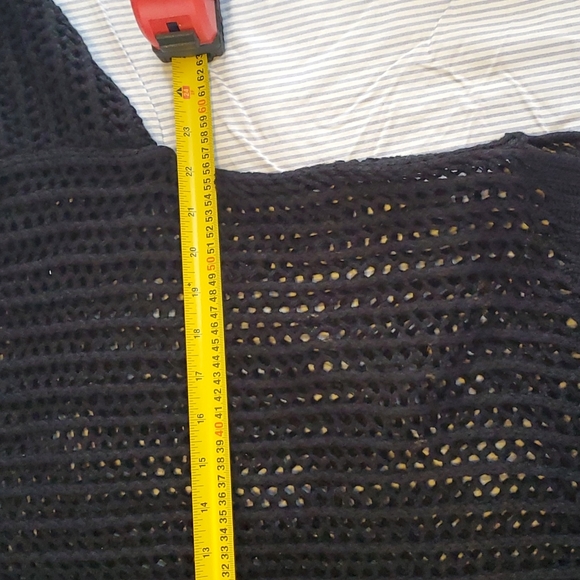 🔥$5 SALE!.Blue Crush large open knit (fishnet like) loose fitting sweater. Sz M - Picture 8 of 10